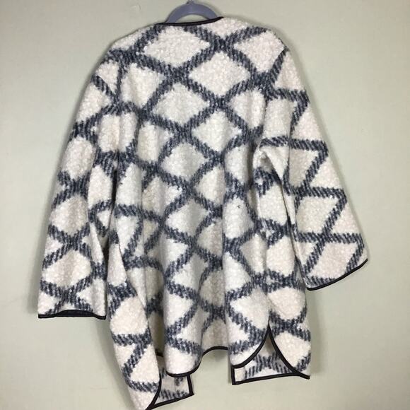 Ava & Viv  Women Open Front plaid  cardigan jacket 2X  NWT Cozy Trendy Boho - Picture 7 of 11